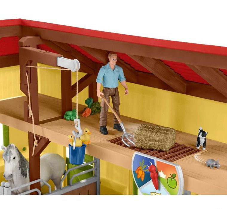 Schleich, Farm World, Końska stajnia, zestaw, 42485