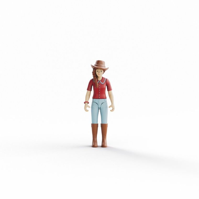 Schleich, Horse Club, Hannah i Cayenne, Wałach rasy Quarter Horse, zestaw, 42711