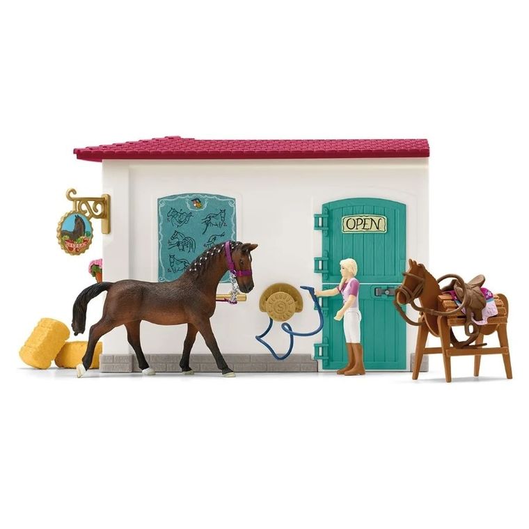 Schleich, Horse Club, Sklep z artykułami dla koni, zestaw, 42568