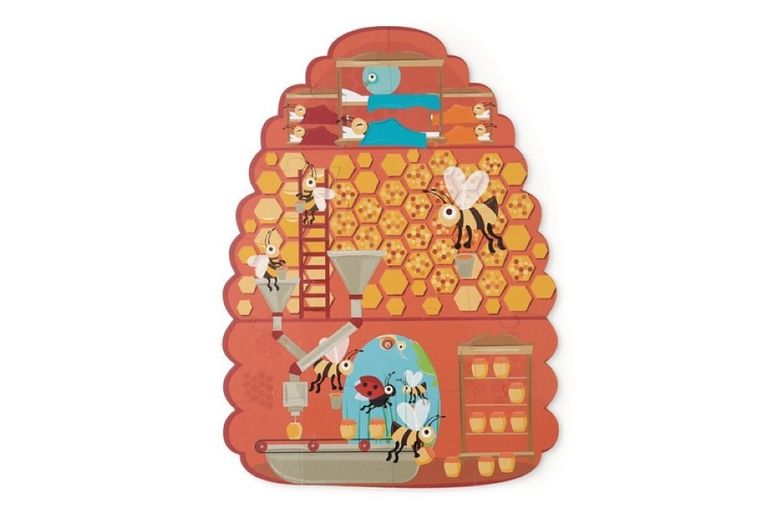 Scratch, Pszczoły i Ul, puzzle dwustronne XL, 2-20 elementów