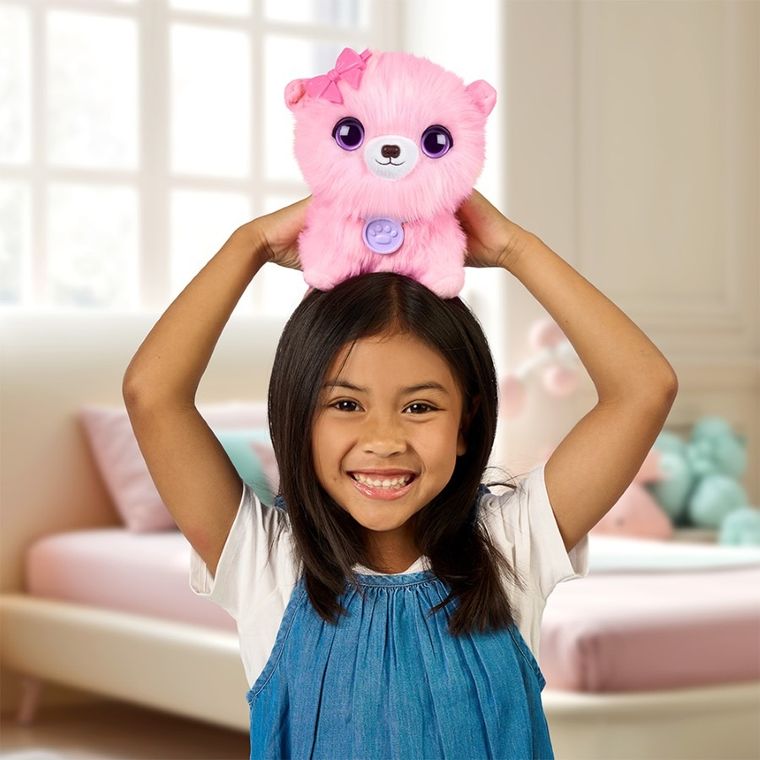 Scruff a Luvs, zwierzaczek kudłaczek, maskotka do kąpania, różowy, 1 szt.