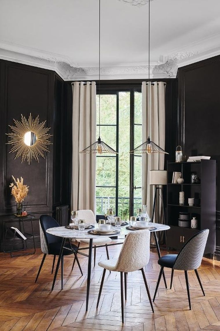 Secret de Gourmet, talerze deserowe porcelanowe, Sublima, złota obwódka, średnica 20 cm, 6 szt.