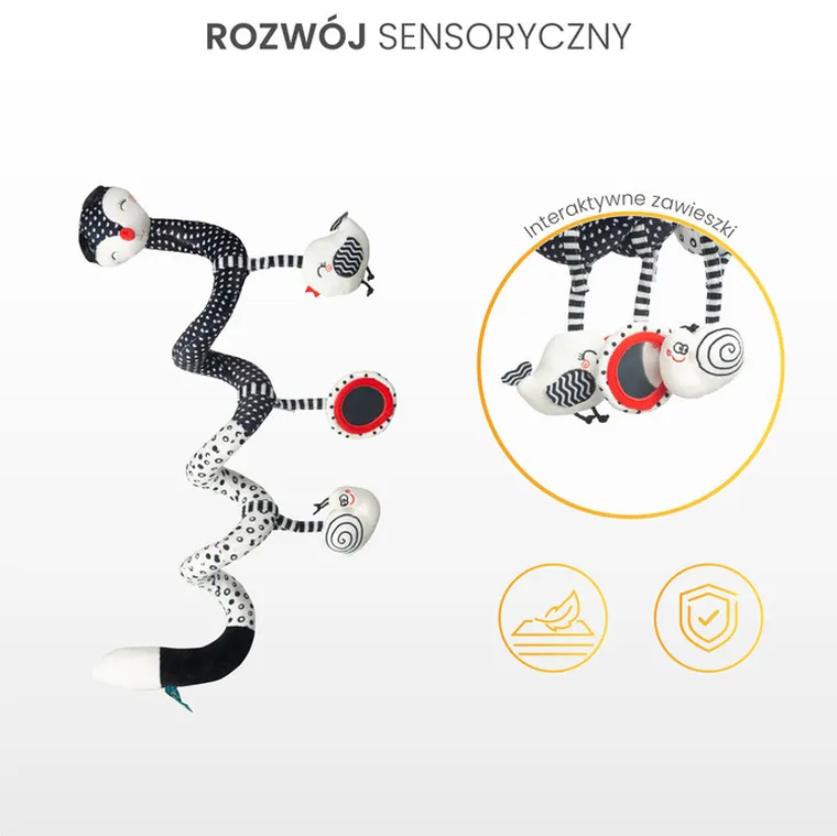 Sensillo, Black&White, sprężynka edukacyjna, lisek