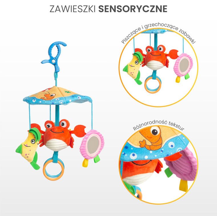 Sensillo, Colorful, karuzela do wózka, żaba