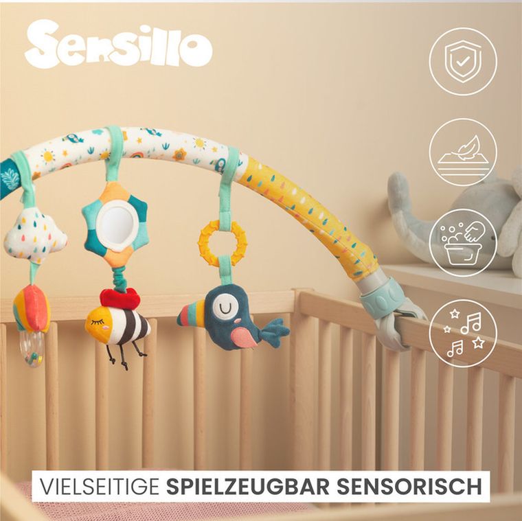 Sensillo, Colorful, pałąk do wózka, dżungla