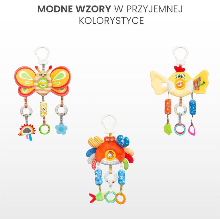 Sensillo, Colorful, zabawka podróżna, krab