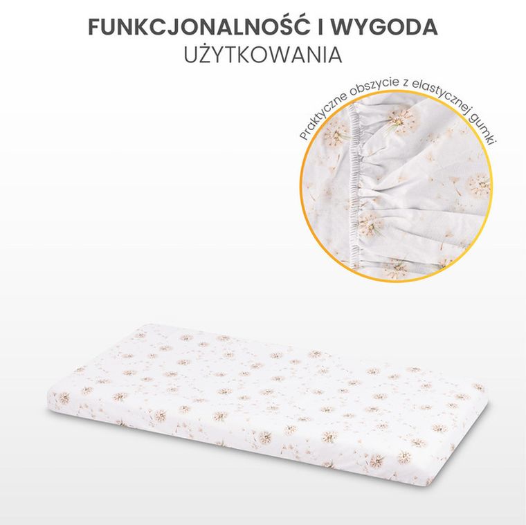 Sensillo, Gałązka, prześcieradło drukowane, zielona, 60-120 cm