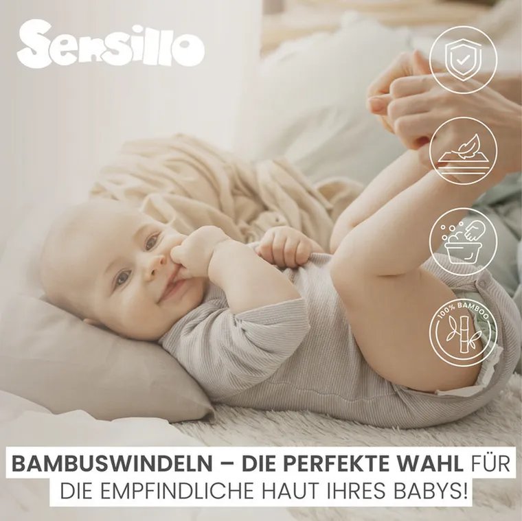 Sensillo, pielucha bambusowa, dino, 70-80 cm, 3 szt.