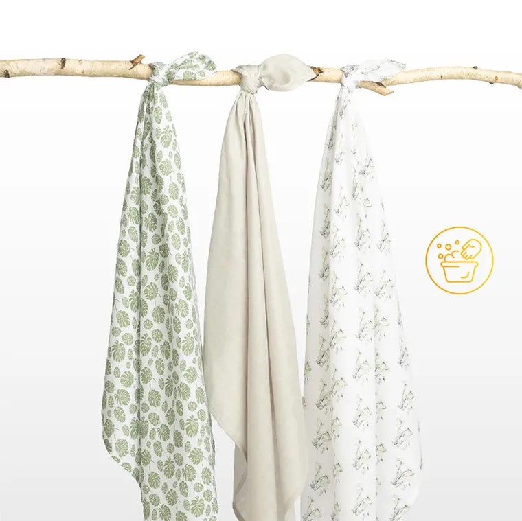 Sensillo, pielucha bambusowa, jeżyk blue, 70-80 cm, 3 szt.