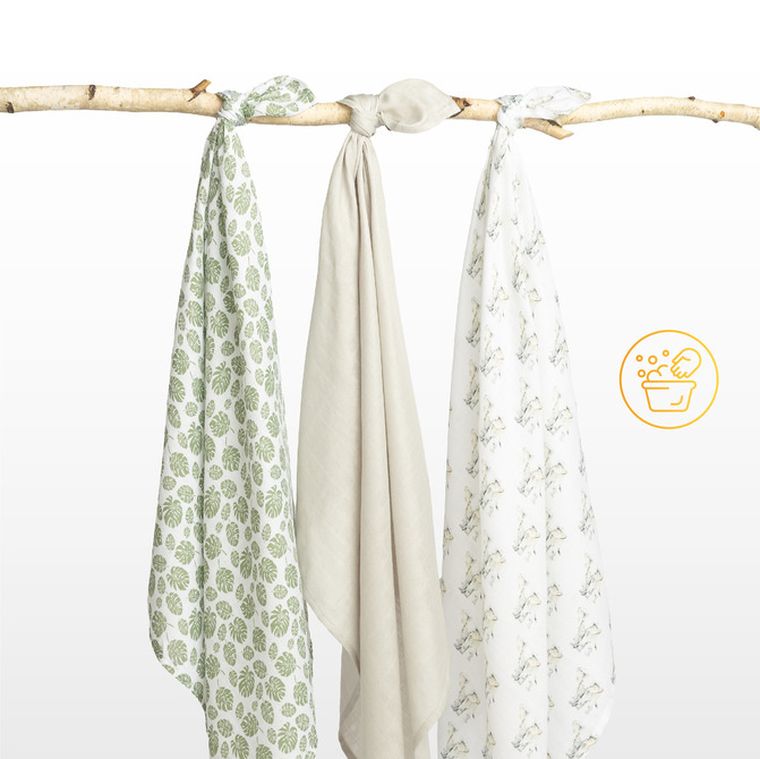 Sensillo, pielucha bambusowa, słonik, 70-80 cm, 3 szt.