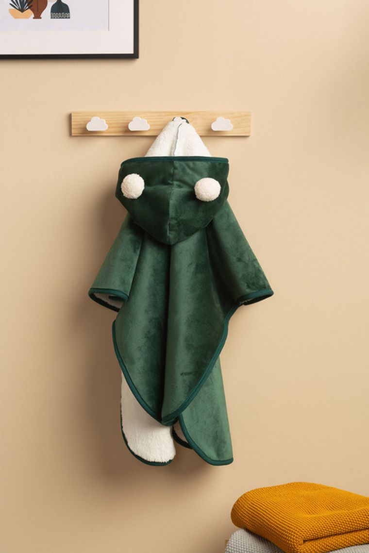 Sensillo, ponczo samochodowe, zielony plusz