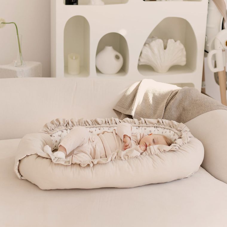 Sensillo, Rose, gniazdko niemowlęce, kokon, beige, 80-45 cm