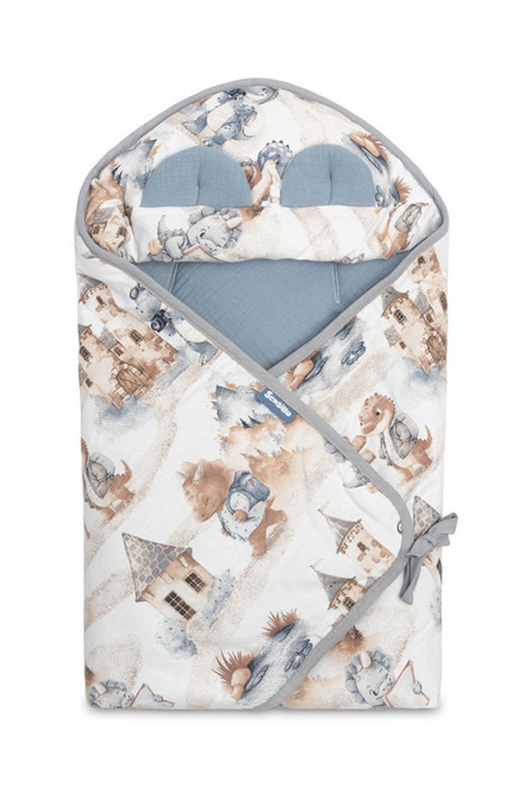 Sensillo, Smoki, otulacz muślinowy do fotelika, jeans