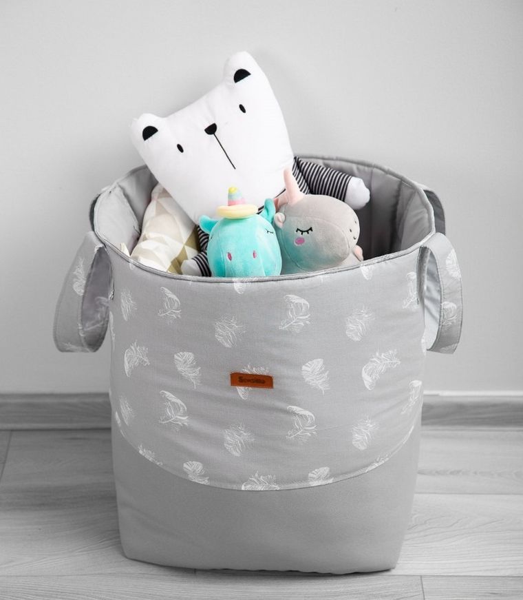 Sensillo, Szopy, kosz na zabawki, Medium, szary