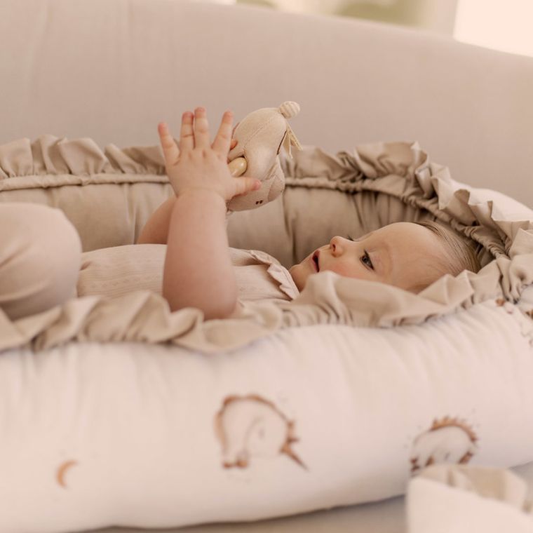 Sensillo, Unicorn, gniazdko niemowlęce, kokon, beige, 80-45 cm