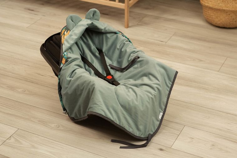 Sensillo, Velvet, Paradise, otulacz do fotelika, szmaragdowy