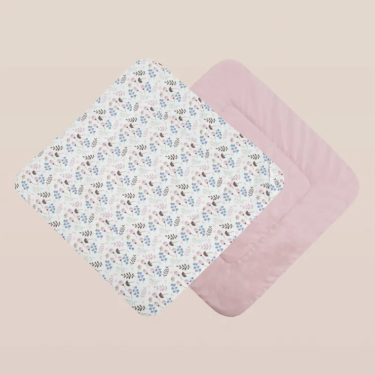 Sensillo, Velvet, rożek, bloom pink, 75-75 cm
