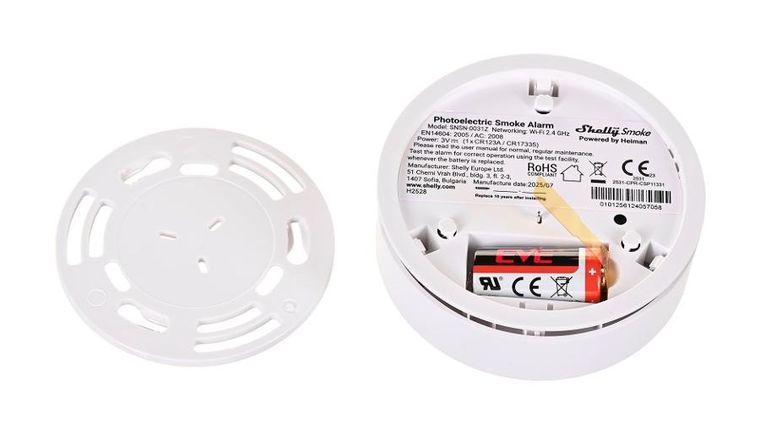Shelly, bezprzewodowy czujnik dymu, WiFi, bluetooth