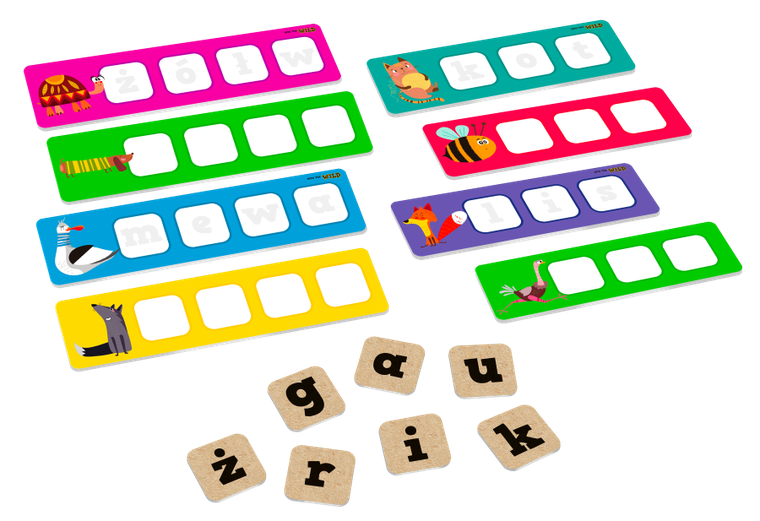 Shuffle, Into the Wild, Szukaj i przeliteruj, gra edukacyjna