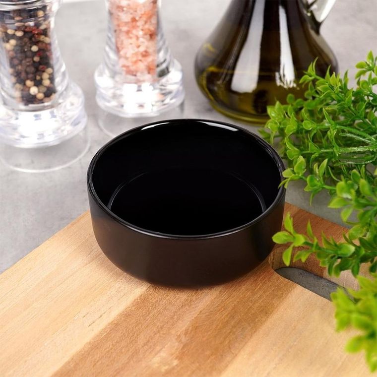 Siaki Collection, miseczka ceramiczna, czarna, 9 cm, 150 ml