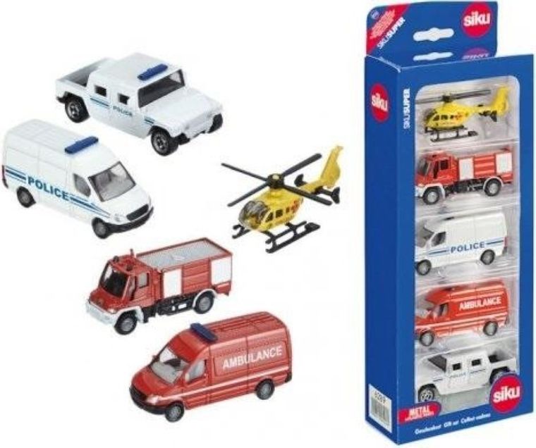 Siku Super, Pogotowie ratunkowe, pojazdy z akcesoriami, zestaw, 6332