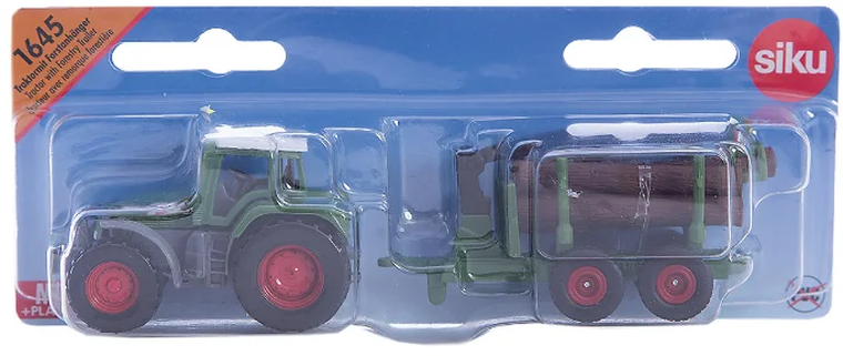 Siku, Traktor z leśną przyczepą, model pojazdu, 1645