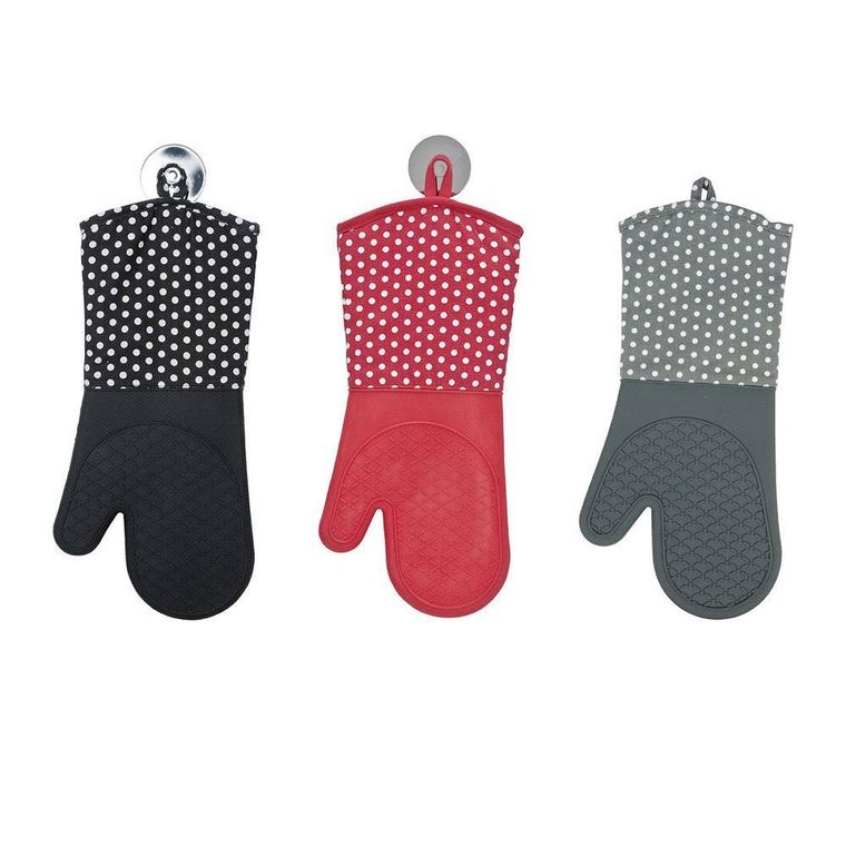 Silikonowe rękawice kuchenne, 2 szt.