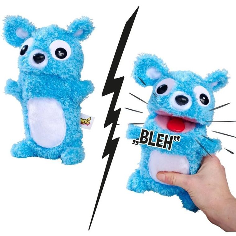 Simba, miś niebieski, maskotka interaktywna