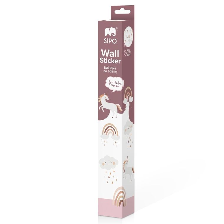 Sipo, naklejki na ścianę do pokoju dziecięcego, Jednorożce boho