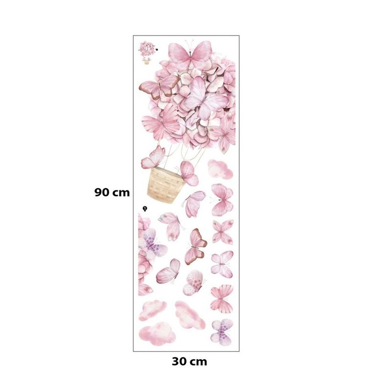 Sipo, naklejki na ścianę do pokoju dziecięcego, Motyle