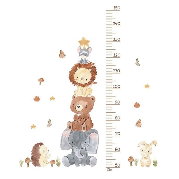 Sipo, naklejki na ścianę do pokoju dziecięcego, Piramida zwierzątka