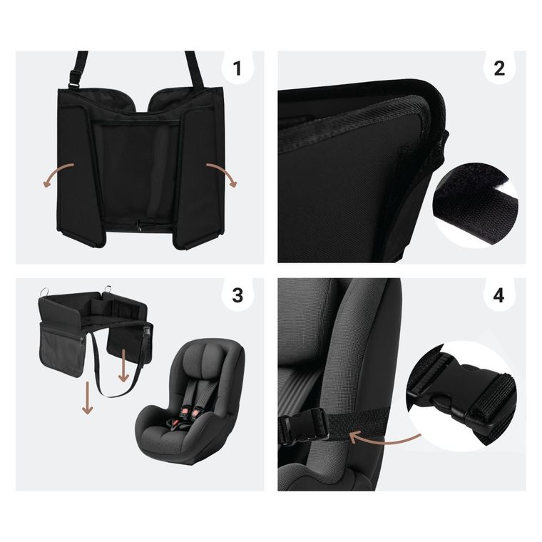 Sipo, stolik podróżny do fotelika samochodowego