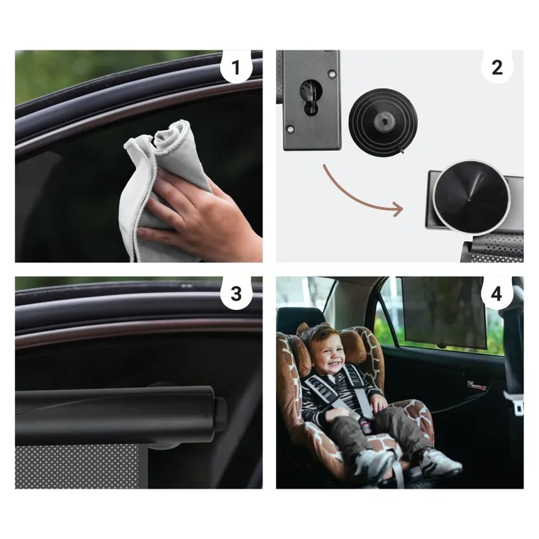 Sipo, zestaw rolet przeciwsłonecznych do samochodu, 2 szt.