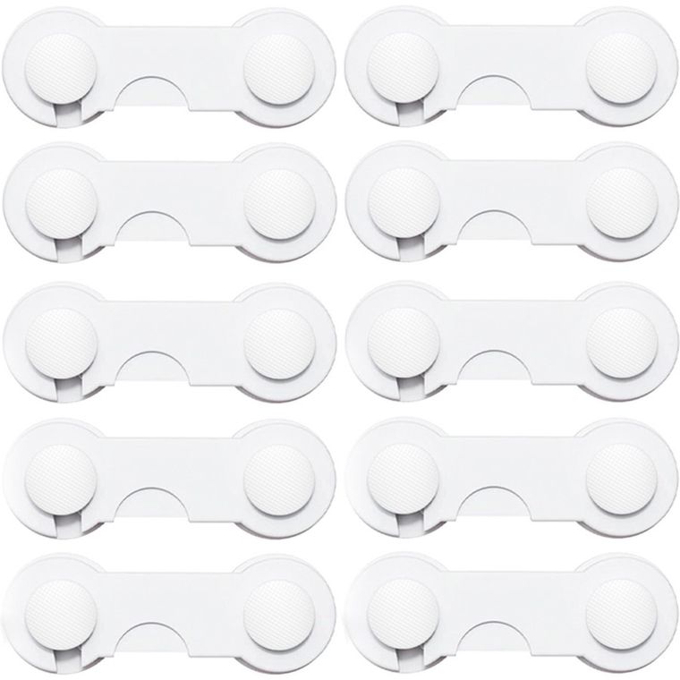 Sipo, zestaw zabezpieczeń do szaf i szuflad na zatrzask, 10 szt.