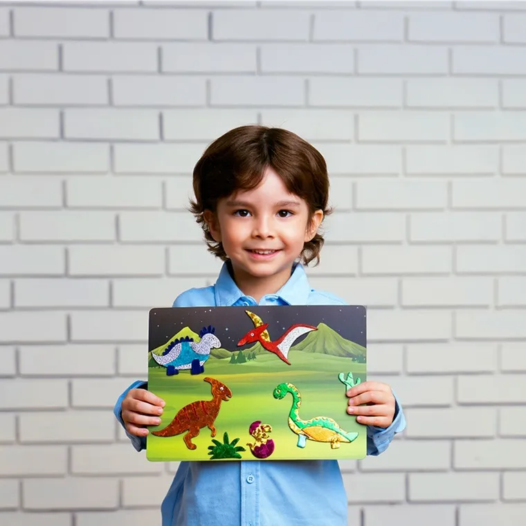 Skillmatics, Foil Fun, Kraina Dinozaurów, zestaw artystyczny