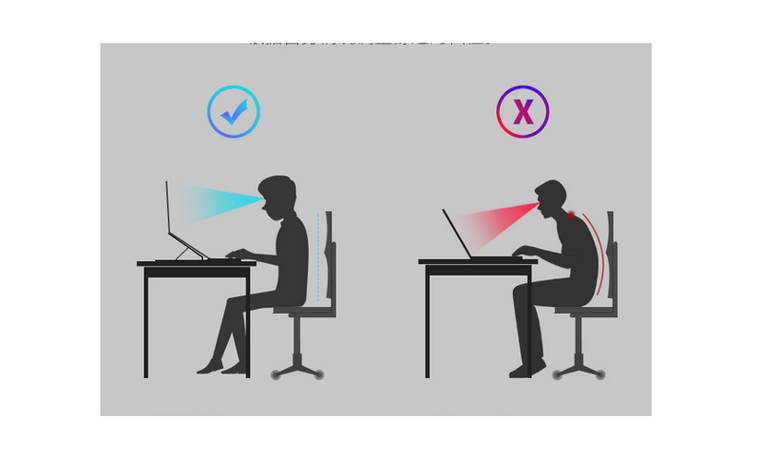 Składana podstawka do laptopa, czarna