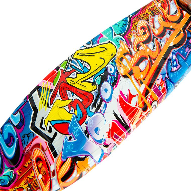 Smiki, 3-kołowa hulajnoga ze świecącymi kołami LED, graffiti