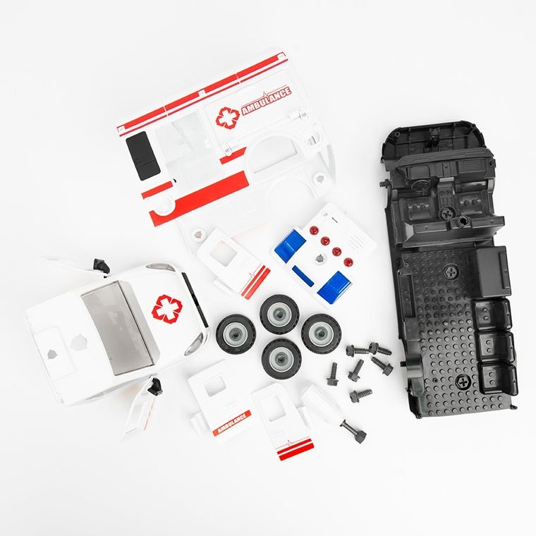 Smiki, Karetka, pojazd do skręcania, światło i dźwęk