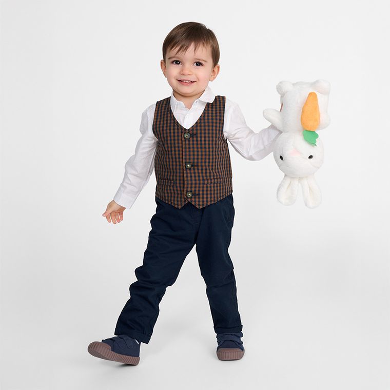 Smiki, Króliczek z marchewką, maskotka, 25 cm