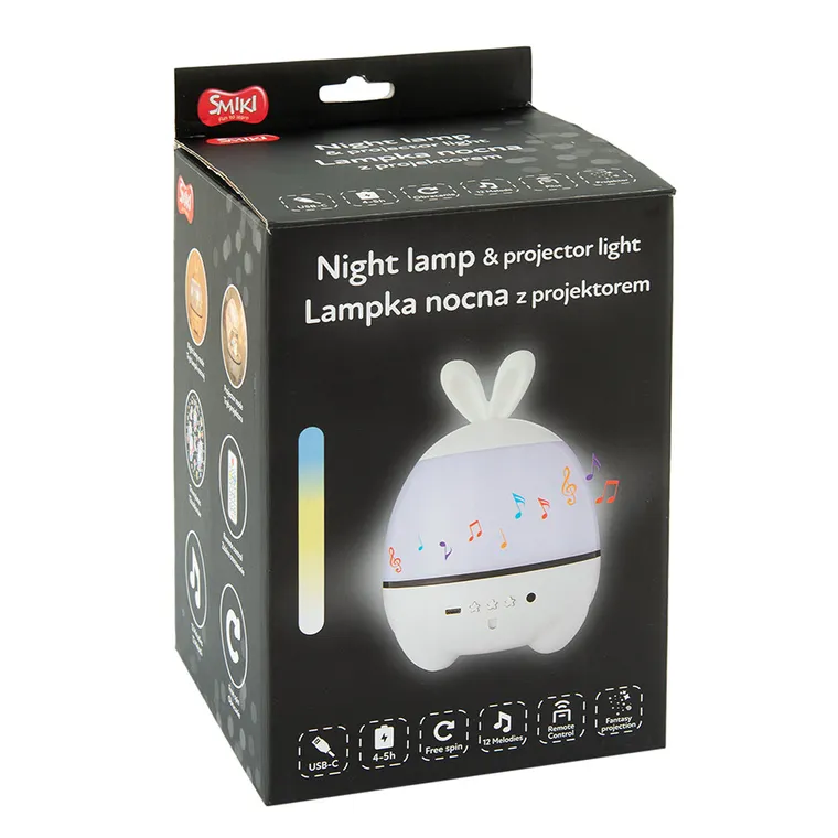 Smiki, Królik, lampka nocna z projektorem