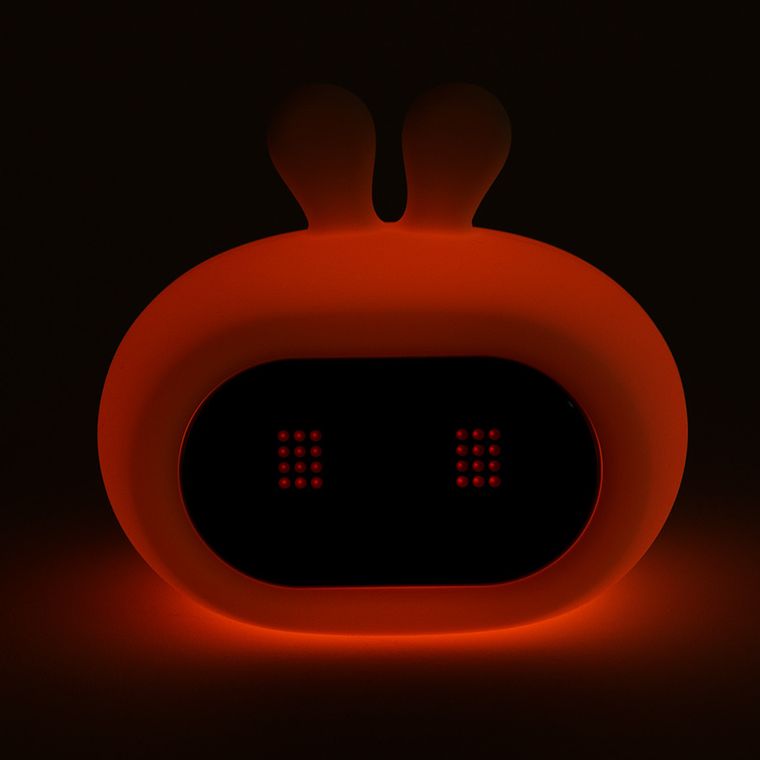 Smiki, Królik, lampka silikonowa LED z zegarkiem