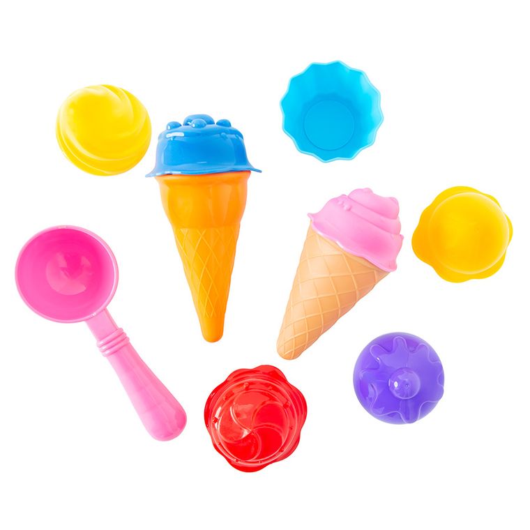 Smiki, Lody, piasek kinetyczny, masa plastyczna w walizce