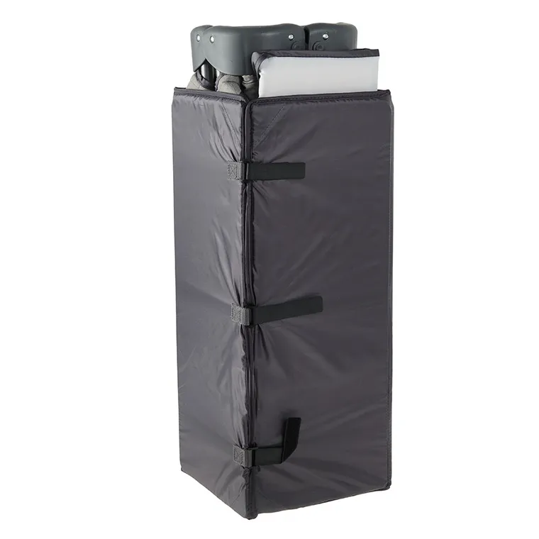 Smiki, łóżeczko turystyczne z przewijakiem, szare