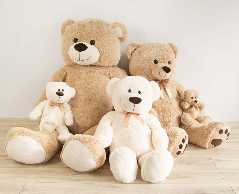 Smiki, Miś, maskotka, kremowa, 38 cm