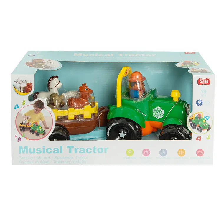 Smiki, muzyczny traktor, zabawka interaktywna