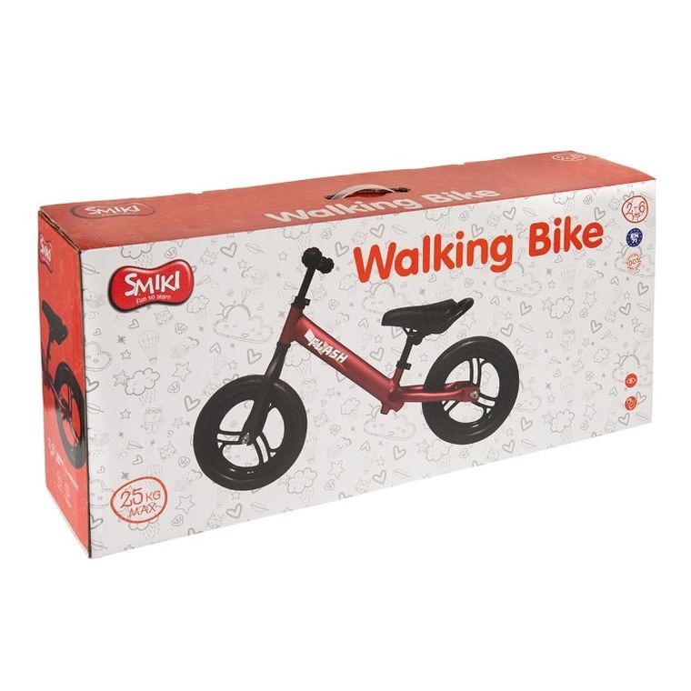 Smiki, rowerek biegowy, czerwony