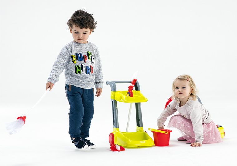 Smiki, Smart Cleaning Trolley Set, zestaw do sprzątania