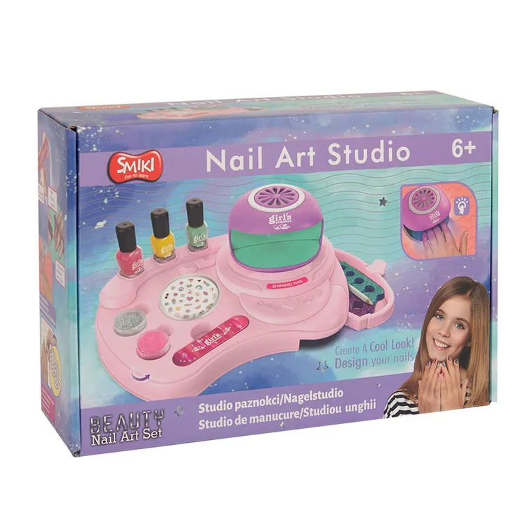 Smiki, Studio paznokci, zestaw kreatywny z lampą