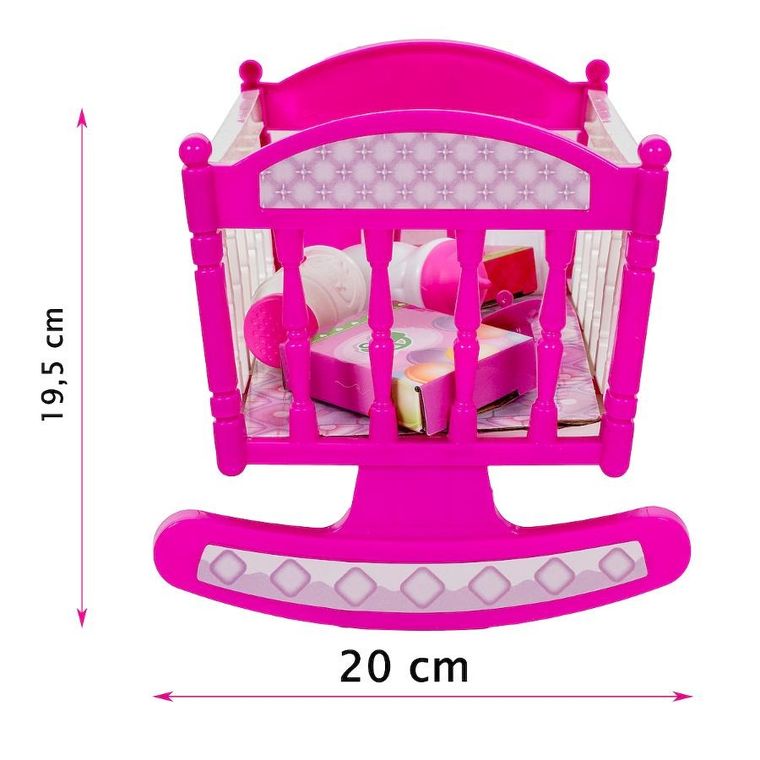 Smily Play, Julka, lalka bobas z łóżeczkiem i akcesoriami