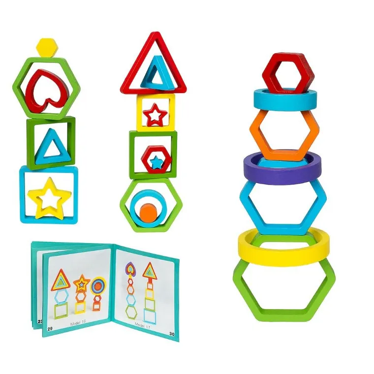 Smily Play, Kształty, drewniana układanka